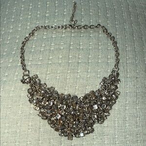 Elegant Silver Crystal Necklace